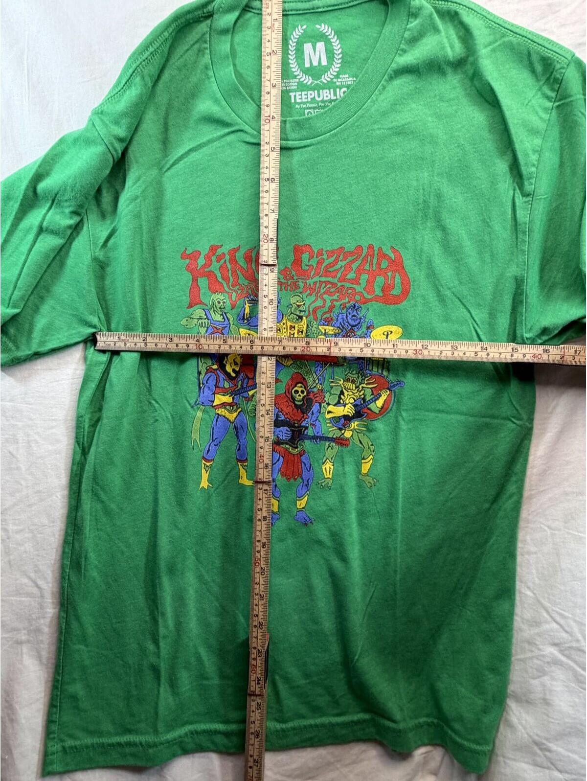 King Gizzard Lizard Wizard Band Tee Skeletor He-Man Mashup Tri-Blend Shirt Sz M — image 4 of 5